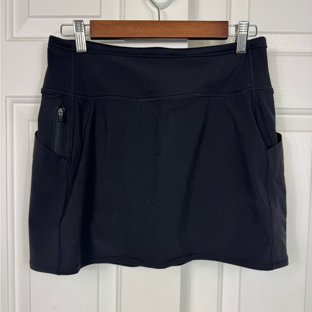 ATHLETA Women's Black Skort Tennis Golf Walking Polyester Blend Size Small